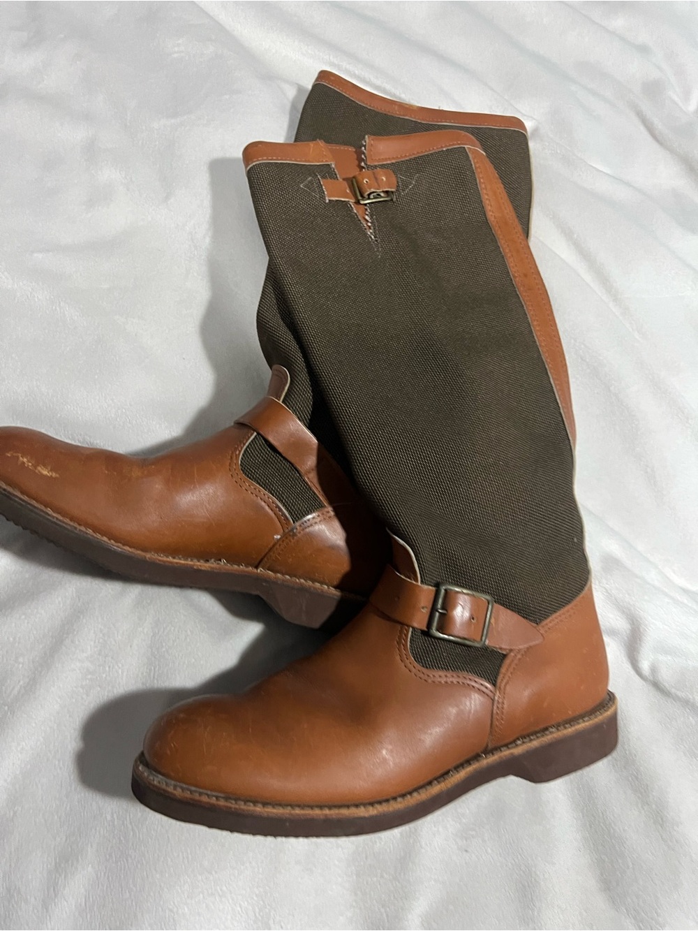 Chippewa women’s  Leather and Canvas Riding Boots